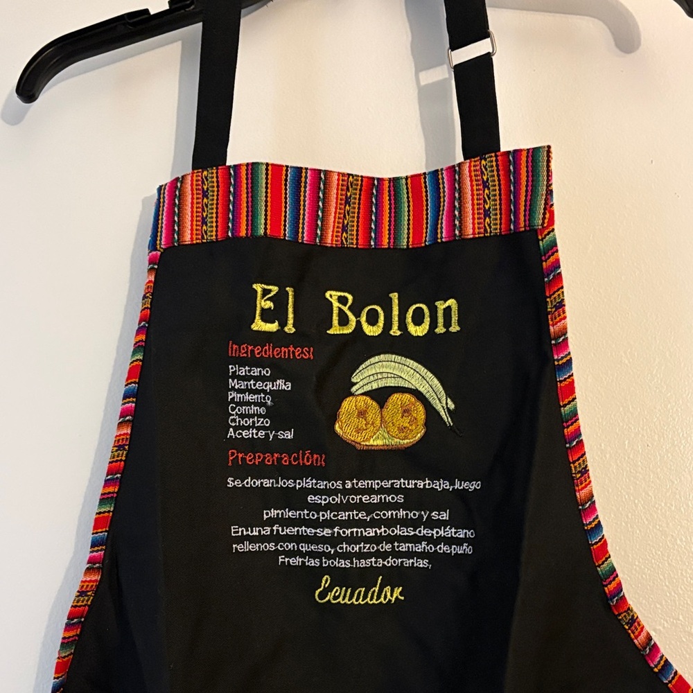 Ecuadorian Apron with Embroidered Design
